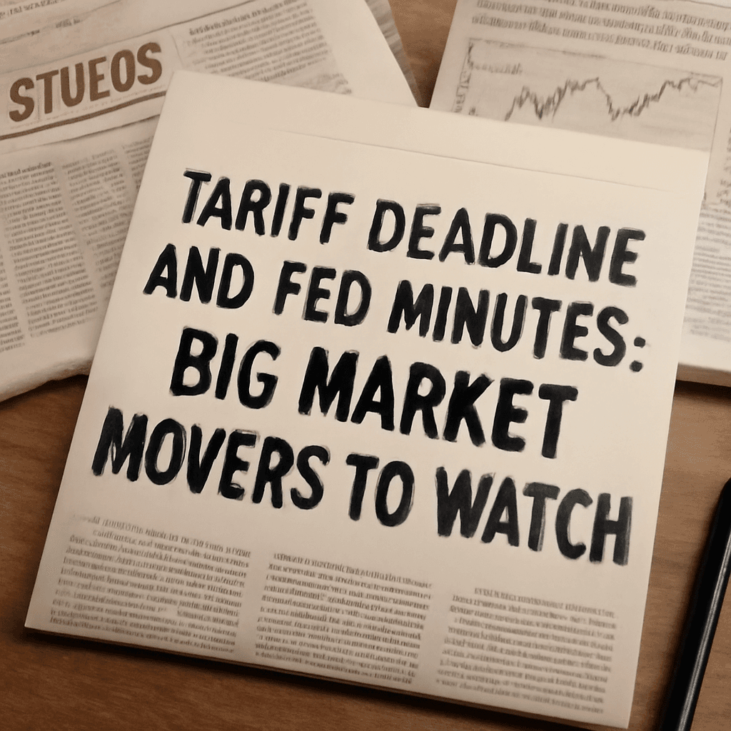 Tariff Deadline and Fed Minutes: Big Market Movers to Watch
