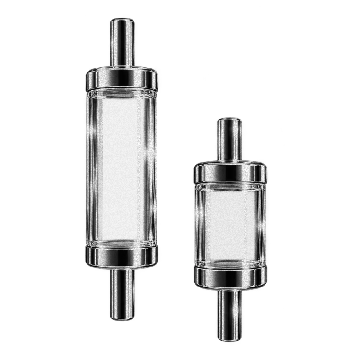 Chrome candlestick bars